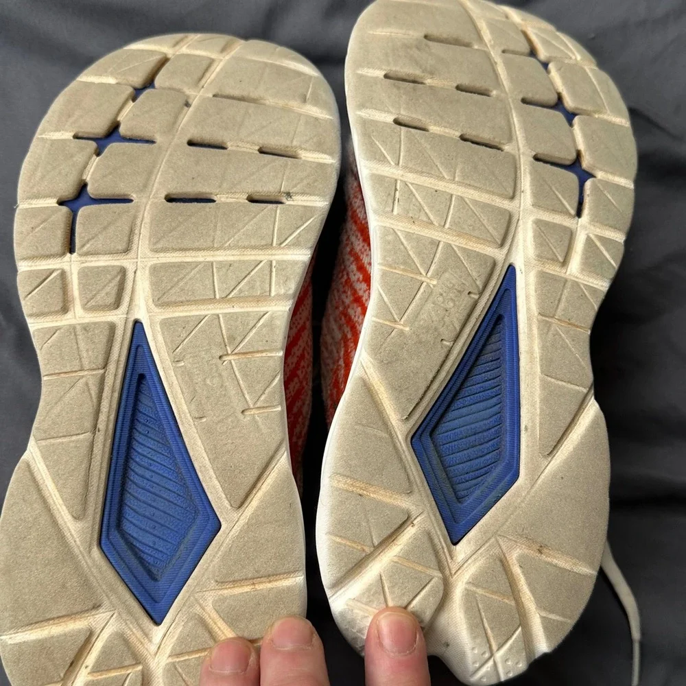 Hoka Mach 5 Womens Running Shoes White Orange Blue 1127894 Size 6B